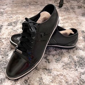 Kenneth Cole Black Casual Dress Athletic Shoes Black Down N Up Man-Made Leather